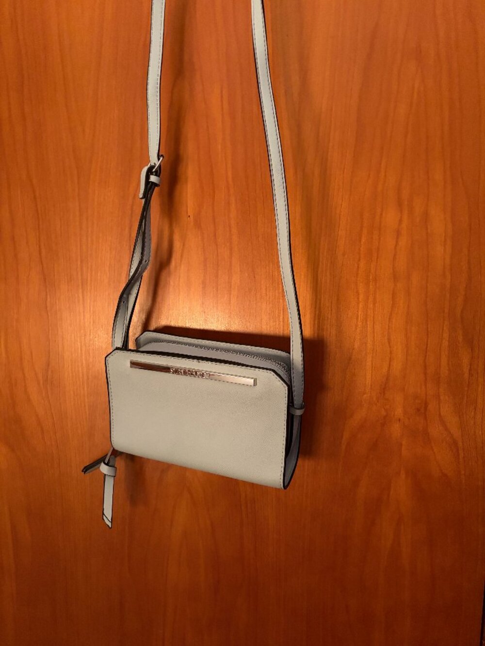 new light blue Steve Madden crossbody bag adjustable shoulder strap